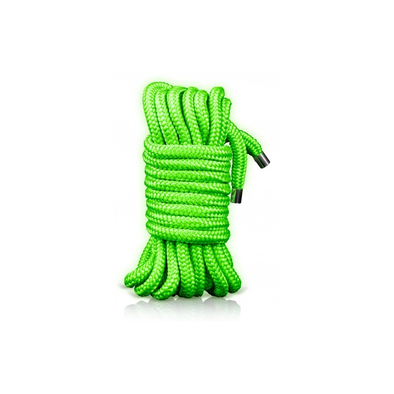 Ouch! Glow Corde de bondage phosphorescente Glow Rope 5M